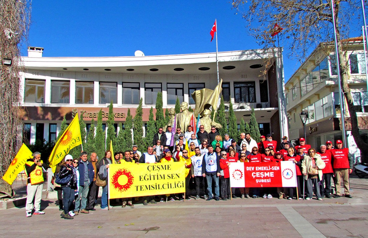 KESK’ten Çeşme’de İş Bırakma Eylemi: “Geçinemiyoruz”