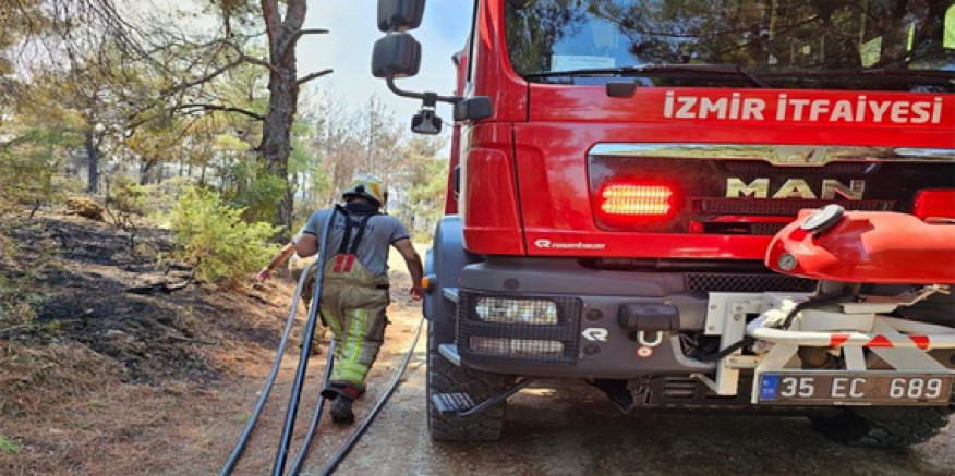 Çanakkale’deki yangına İzmir’den destek