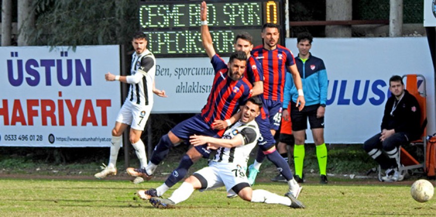 Çeşme Belediyespor erteleme maçının galibi oldu