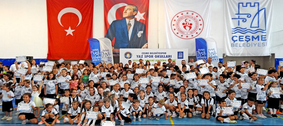 Çeşme Belediyespor Yaz Spor Okulları sona erdi