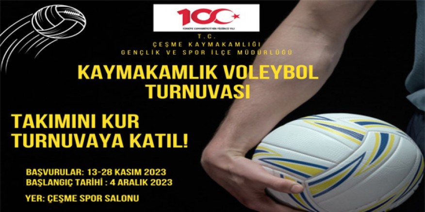 Çeşme'de, Kaymakamlık Voleybol Turnuvası düzenlenecek
