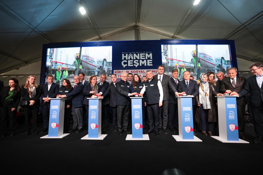  Türkiye’nin ilk kiralık sosyal konut projesi Hanem Çeşme’nin temeli atıldı