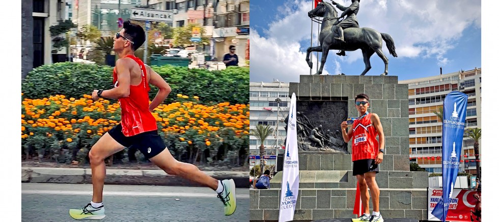 Çeşmeli sporcudan, 9 Eylül Yarı Maratonu'nda büyük başarı