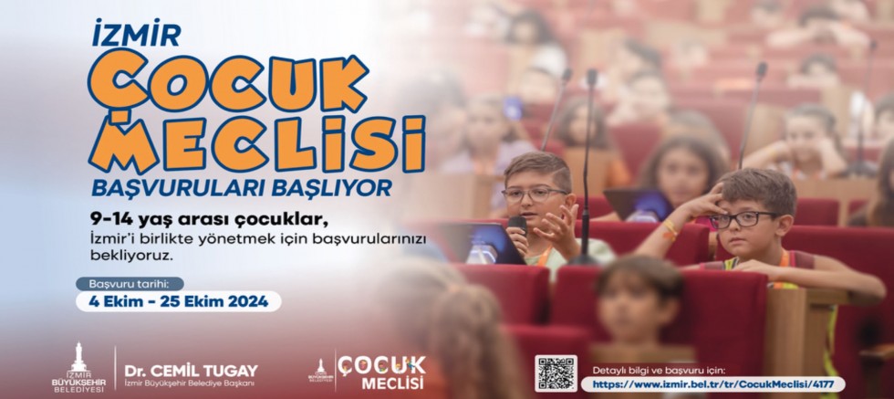 İzmir Çocuk Meclisi başvuruları başlıyor