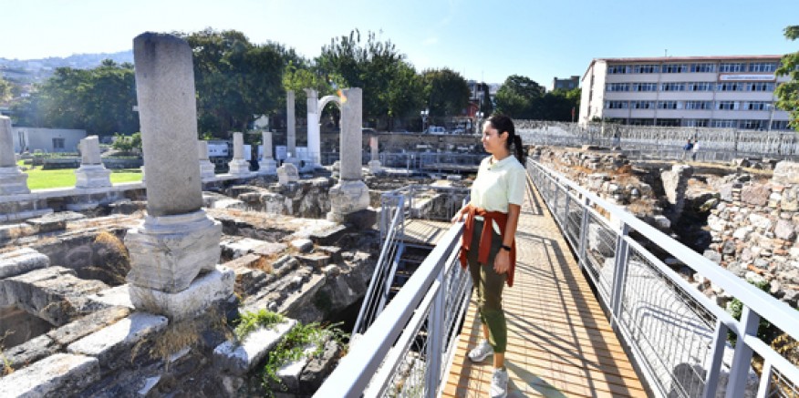 Turistler, Agora Ören Yeri’ndeki tarihe yakından tanıklık edecek